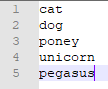 text file content