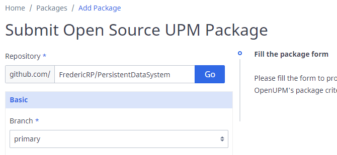 submit a new package to openUPM