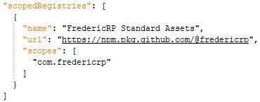another package registry added in the project manifest